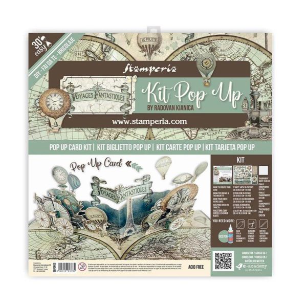 Stamperia Pop Up Kit - Voyages Fantastiques Balloon