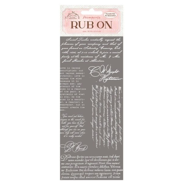 Create Happiness Rub On - White Writing - DFLRB02