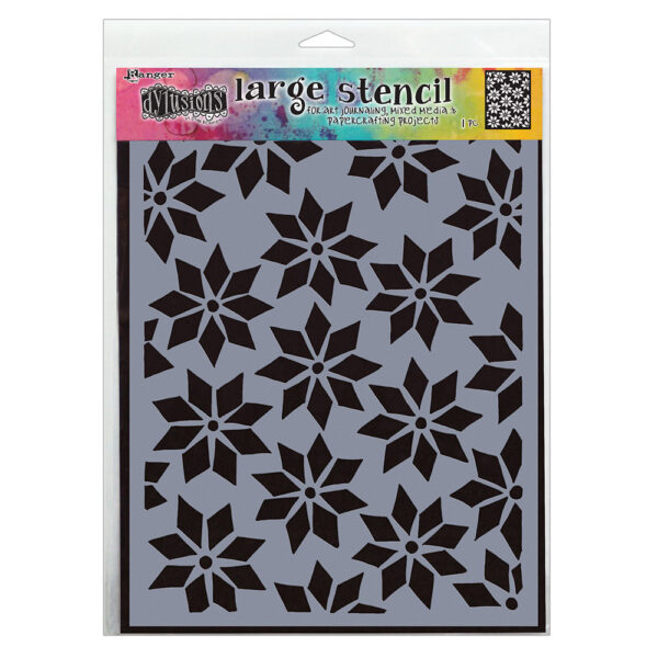 Dylusions Stencil Large, Star Flurry DYSL81753
